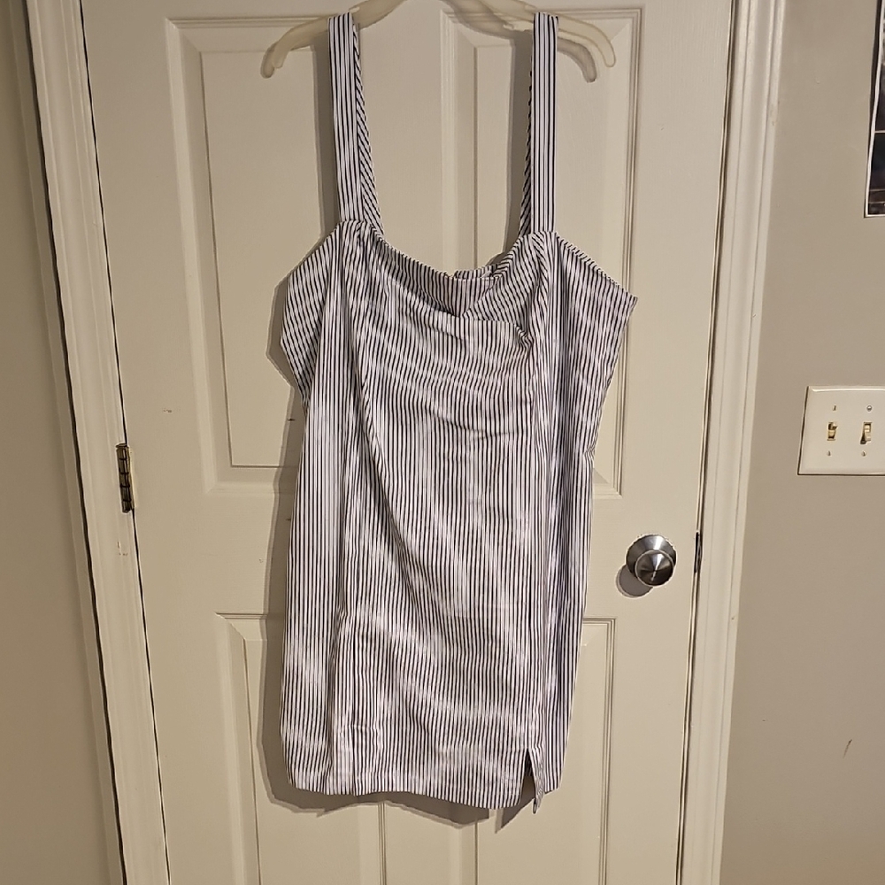 Forever 21 Black and White Striped Blouse